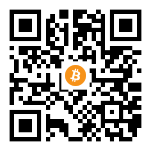 bitcoin:18VK6414kwCyfvXRaqdhA5ZNPSLpieXkif black Bitcoin QR code