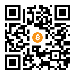 bitcoin:18VVq3qSuPpK6jR22idoKGyJEGTgJDxh7t black Bitcoin QR code