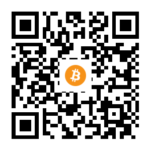 bitcoin:18VZ8pgn71TjdSFf6pVEdQyKNJVyi4kz8w black Bitcoin QR code