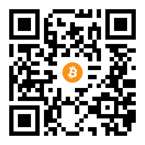 bitcoin:18WLUW6oPhBekiCA2fGXtFhgPVdKxVJ7X8 black Bitcoin QR code