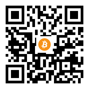 bitcoin:18WfrabZM2JenKUkcqHrQ9tY447JDigxgW black Bitcoin QR code