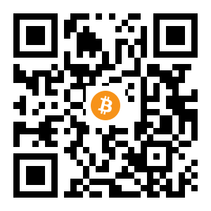 bitcoin:18XJSAGRFQxDzKzMPQrmZ5eiDd1PUCipmU black Bitcoin QR code