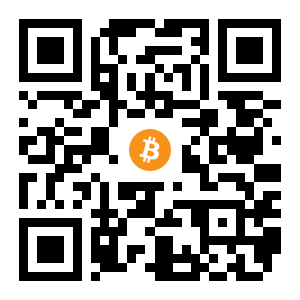 bitcoin:18apPbqFv9Z757orLX77C5SjPYr3xYrbWy black Bitcoin QR code