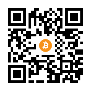 bitcoin:18cgkGQxWG32omvCa97sh7tYC8DNeoQoFc black Bitcoin QR code