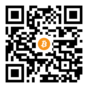 bitcoin:18dj2AgtXnfqseDHrshahvChBf1WwFRpp2 black Bitcoin QR code