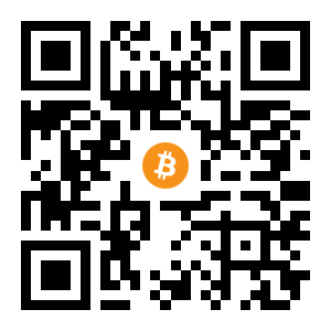 bitcoin:18f6y4uWnLd7VPzfR2c1dMboihghXYHRH3 black Bitcoin QR code