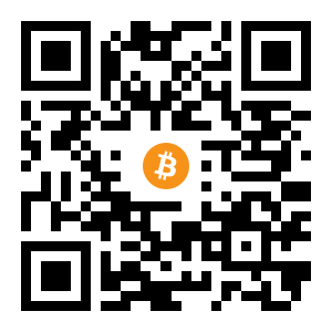 bitcoin:18ftC6zMhVAXVsMfs18hCCoRfuXJGajXV black Bitcoin QR code