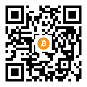 bitcoin:18gFmoBATB6X1Cm3VFWMzaQnpB9S1mPkW8 black Bitcoin QR code