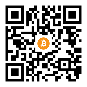 bitcoin:18hAqb8mf1A5L7XjcPjpt2Vag2VqSeQv7g black Bitcoin QR code