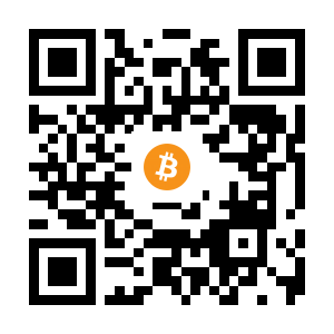 bitcoin:18hSw7PYYax7wYqEKrHDLULc7C9VngbN6f black Bitcoin QR code