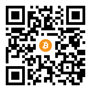 bitcoin:18hVdXHp1Pm3Y34GsJayeou8SA4Gv5cGLN black Bitcoin QR code