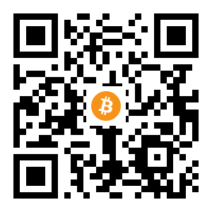bitcoin:18k1uzU34B1Q3gh6ojeqQ3YDDn1QQ7eDaG black Bitcoin QR code