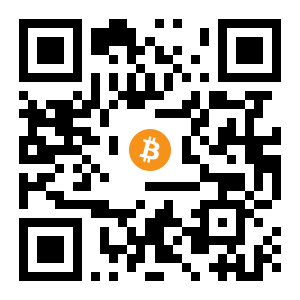 bitcoin:18nnTjv7cQVWh5uwCBqVVEs899DZYcyjr5 black Bitcoin QR code