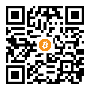 bitcoin:18no8UTdqZVrkqcoCj269DPQrCQtFbq6Ya black Bitcoin QR code