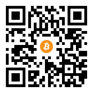 bitcoin:18oGzV6zjmjJYavRkLyZ1dFRPFoyt3feSU black Bitcoin QR code