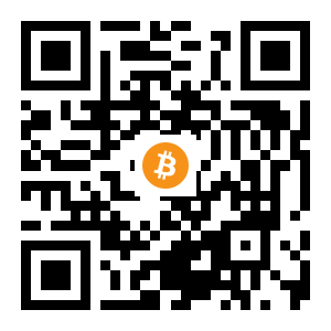 bitcoin:18pPvLM6kQPLeAAu9FBgrJiK5ha3oQ39jD black Bitcoin QR code