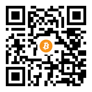 bitcoin:18tYAoyfNEGsRrEjQmokZyg5ZrkTP111Lb black Bitcoin QR code
