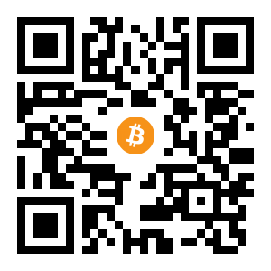 bitcoin:18w54P3q8UWSV4BG6GG6YmBimdJ71HTivA black Bitcoin QR code