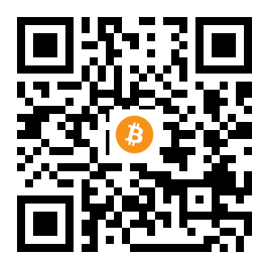 bitcoin:18wNgedAasoWFNsb7D1KaNeSSCq3WiLBZQ black Bitcoin QR code