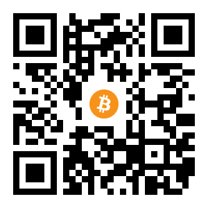 bitcoin:18wbEYujWwMsQ3Q9o8Hh9bXX24FVV6AoFs black Bitcoin QR code