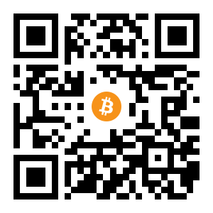 bitcoin:18wnbULcJftkhJzCHRs28yBtAHsLYbp6Xo black Bitcoin QR code