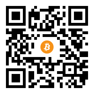 bitcoin:18xYSR9sQBfyx4LiFWT4ATcpxae9FSgzjq black Bitcoin QR code