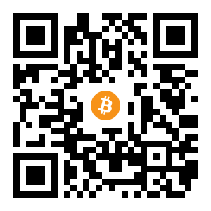 bitcoin:18xYWB5vokUNZZbdEzhbSi5yfX5nQ42etv black Bitcoin QR code