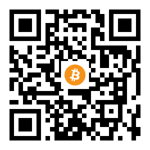 bitcoin:18yydVThWQogEdQGMfegMnyqZv9Qzt3SmF black Bitcoin QR code