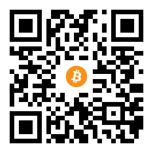 bitcoin:192VxYebrNF5cAgav59ZLLW3AviPT457Mb black Bitcoin QR code