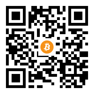 bitcoin:192r9Bw4Qe15MYsncgadPHJBrCQambs2eG black Bitcoin QR code