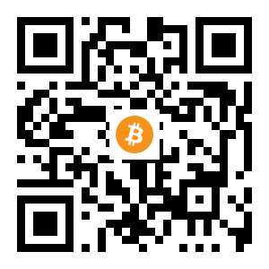bitcoin:1956tPnZhhLumnGpmqHugXcT2rLC3osEwr black Bitcoin QR code