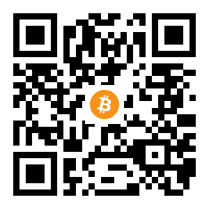 bitcoin:197DJbS1rjiT2D5yAgztGd77emuW3g14TV black Bitcoin QR code