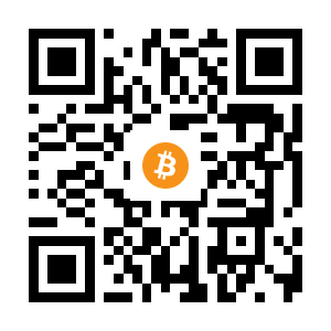 bitcoin:197Eu5CUjQwZ2PPdKHDpy6GBUBe2uJYSEs black Bitcoin QR code