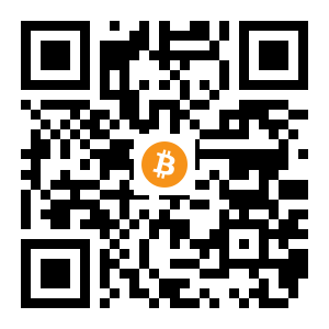 bitcoin:19AhVeauFzCdTwM6urwXkA6AdNokfXbmcW black Bitcoin QR code