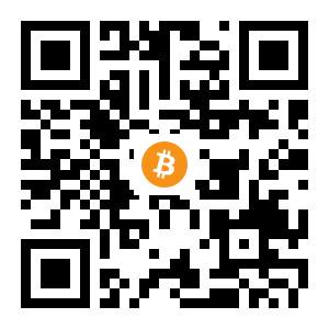 bitcoin:19BfywdGhQxi42BYEdRPZKyURtmk1pkLcA black Bitcoin QR code