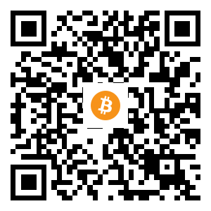 bitcoin:19JrjvPcVbSnbpXy6b1YrsmyggjunyYD8J black Bitcoin QR code
