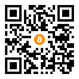 bitcoin:19MXahtuoajVCcQmvDvvCbWHXGT6Vt2Mjb black Bitcoin QR code