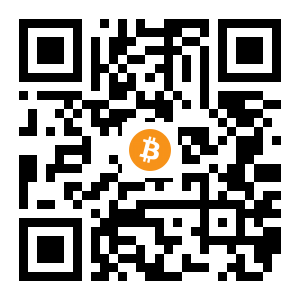 bitcoin:19PEktU2QsW8NdmzU7qpBWYbZcE6YGQYSR black Bitcoin QR code