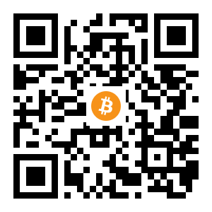 bitcoin:19RXW6AdDHyBmSRmWq1S2L4tMAEQ14CNrd black Bitcoin QR code