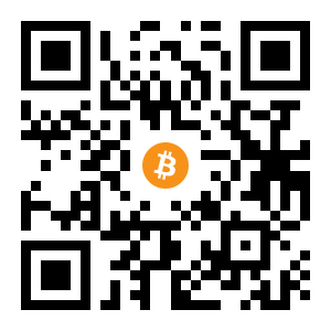 bitcoin:19TjscmKiCVydBLZvmhpG2zEtudx1czJ6e black Bitcoin QR code