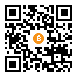 bitcoin:19UhySS7smpfTaPnKye3gsE8stnWLhs4wA black Bitcoin QR code