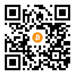 bitcoin:19VwhM8B5kKuxhVU697k3XBHUeYCX45kBB black Bitcoin QR code