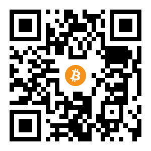 bitcoin:19WjpcvJeXv9Lu3frtFxHy4qJbLgQdWAeA black Bitcoin QR code