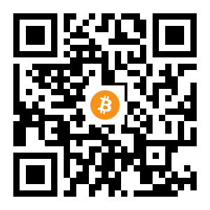 bitcoin:19bDF7NxPLiHv3zkW9X4oDwWENCAUqJWBg black Bitcoin QR code
