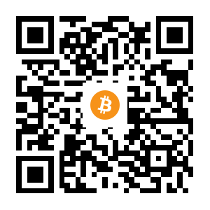 bitcoin:19brzFg496uP8hMkUaBp6QtcknrA9r5vQa black Bitcoin QR code
