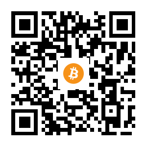 bitcoin:19tPeJ8sMNGD4ZPp6wJhA6MW7Ef1v2EBBL black Bitcoin QR code