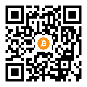 bitcoin:19tpjypRMA8RRv1Vdhu2W7mw988LfGseYw black Bitcoin QR code