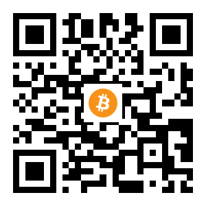 bitcoin:19tr7a7bGDWthXcwNrt3MMH5qzhr42AokS black Bitcoin QR code