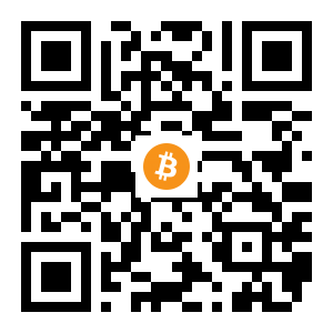 bitcoin:19xjwVCJQKZP1zo5wxz3v5PdsmPuJifoXX black Bitcoin QR code