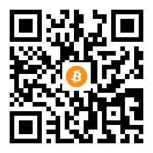 bitcoin:19z8esReEpaJ7bLsGCnJ4KmZoZFGecdJTm black Bitcoin QR code